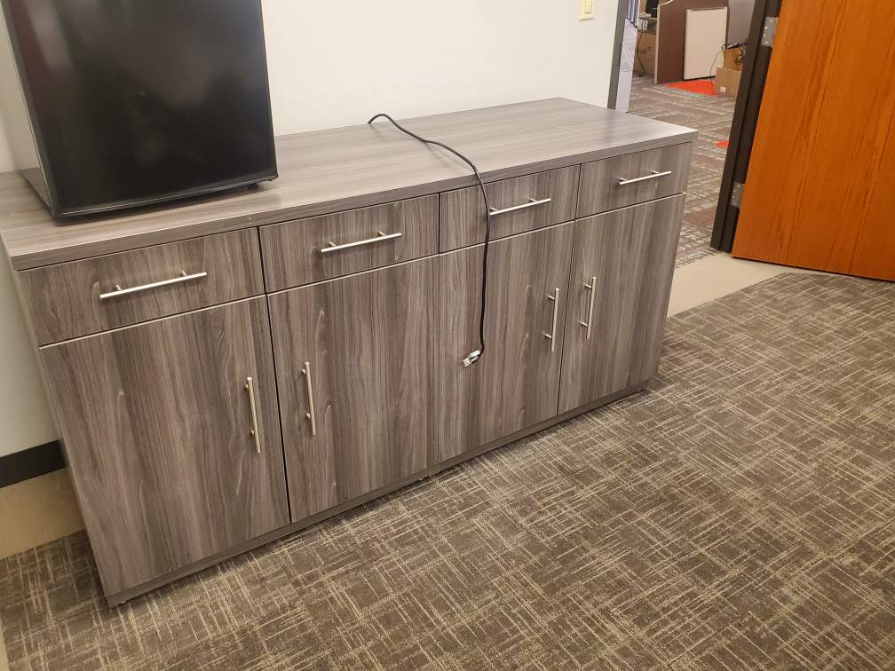 Credenza with Double Pedestal and Storage  ***New***